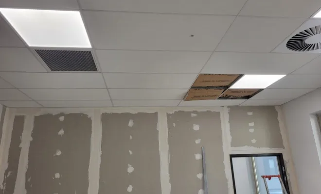 Chantier à Lesquin : aménagement de bureaux avec isolation thermique, Lesquin, LAM BTP