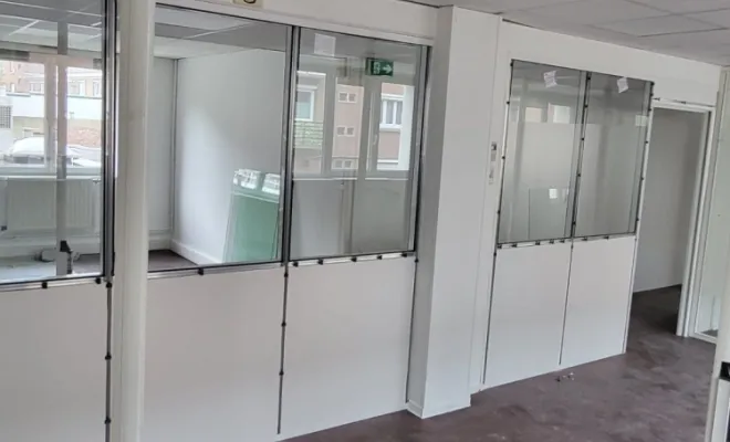Chantier à Lesquin : aménagement de bureaux avec isolation thermique, Lesquin, LAM BTP